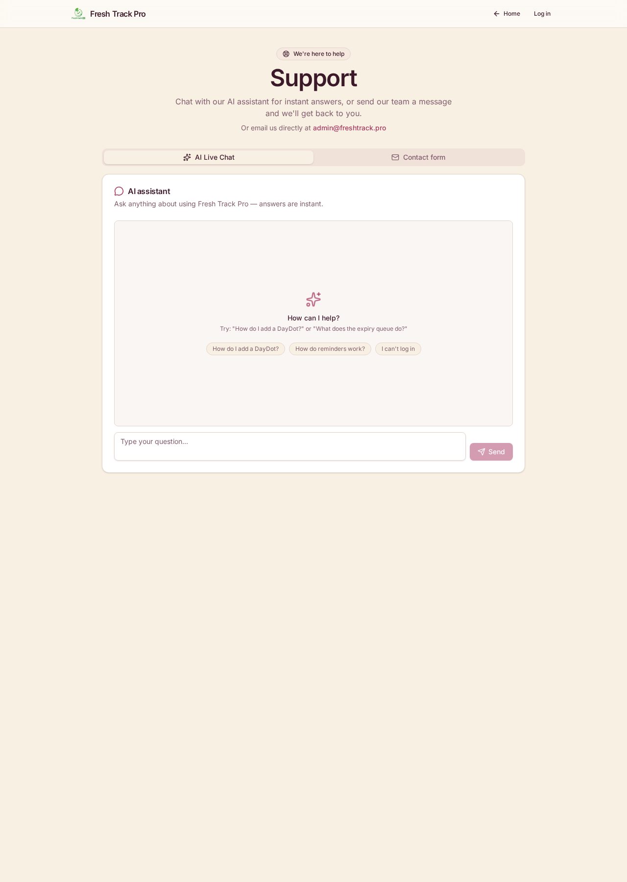 AI support & help