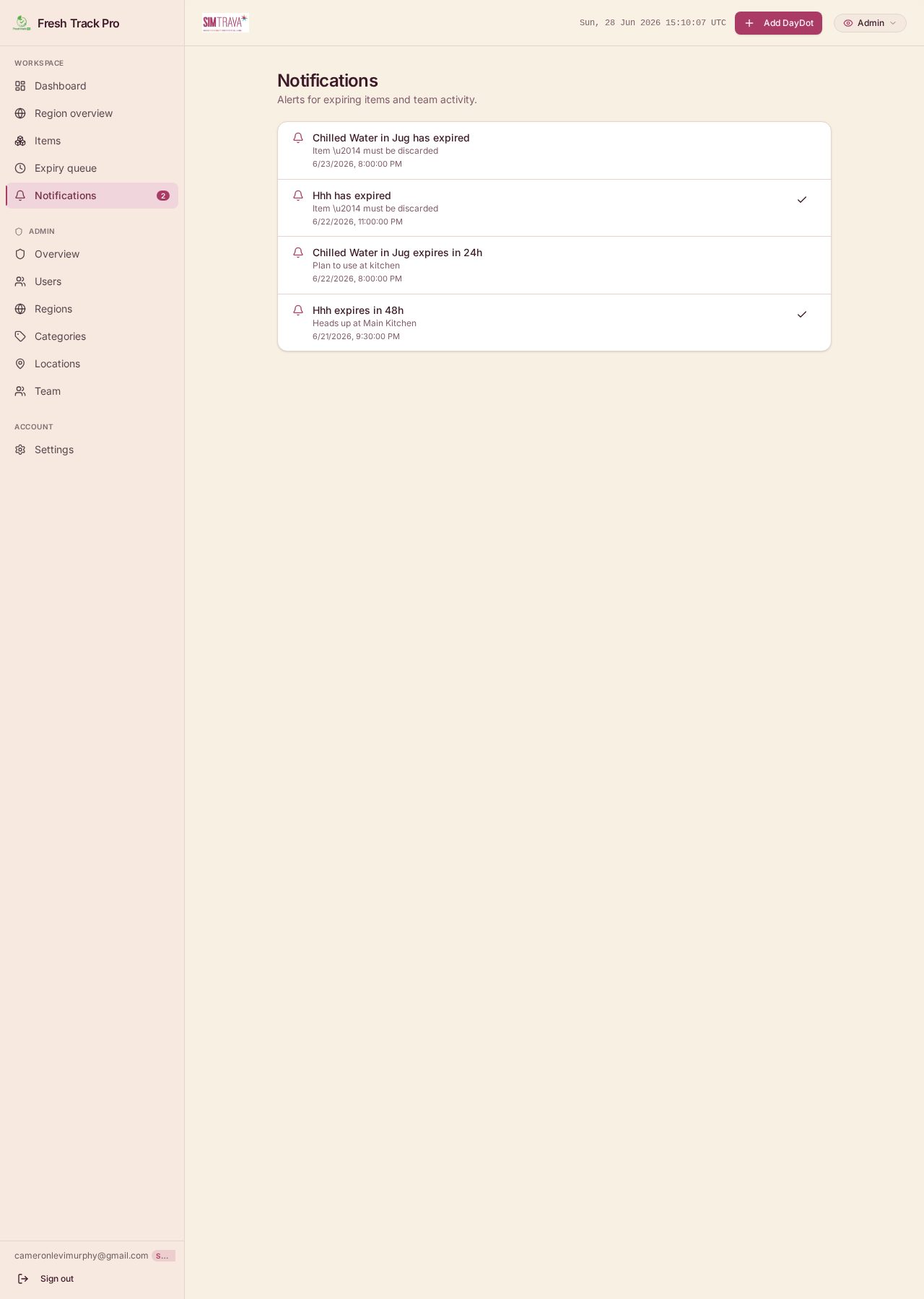 Automated reminders